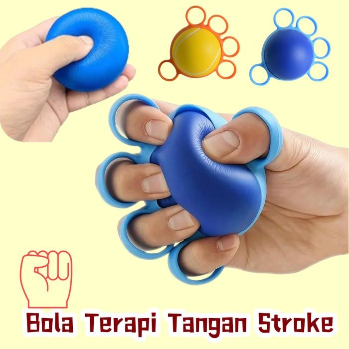 Bola Terapi Tangan Stroke/Bola Pijat Terapi Tangan Rehabilitasi/Ball Silikon Rubber Ring Outdoor