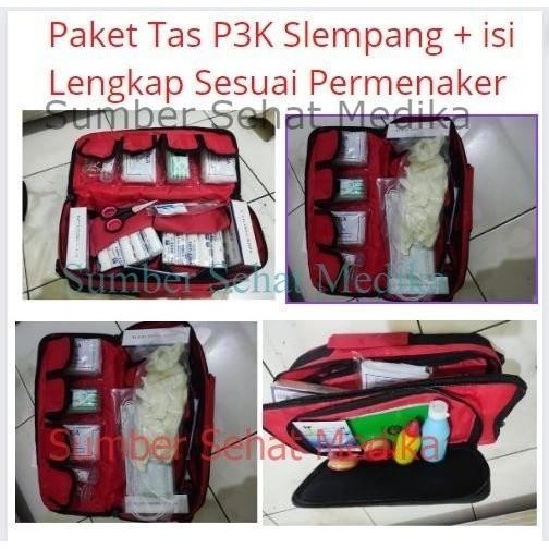 Paket C P3K Tas Slempang Jinjing dengan Isi P3K First Aid Kit Type C