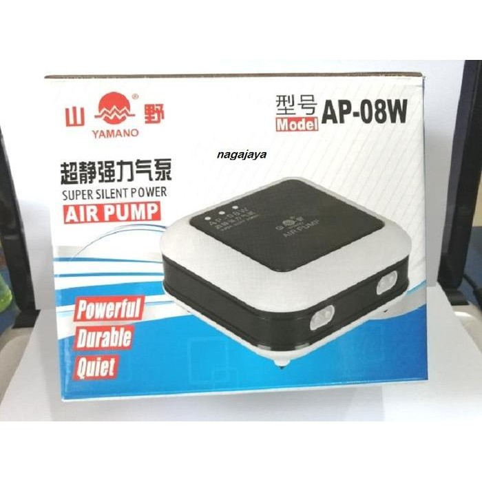 Resun Petfish - Aerator 4 Lubang Yamano Ap 08W Pompa Gelembung Udara 4 Lubang Aquarium