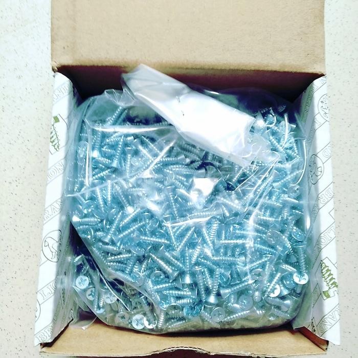 Sekrup Tapping Kepala Rata 6X1=2,5Cm /Sekrup Fh 6X1 Moonlion