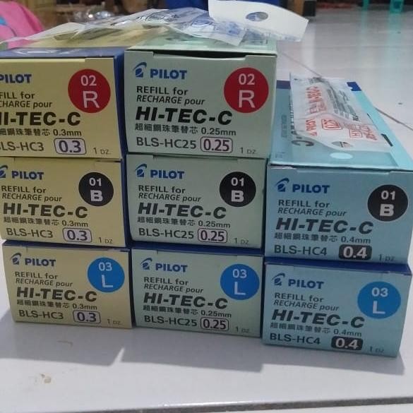 

OJ refill ( isi ) hitec c pilot 0.3 ( hatga = 1 lusin) Stationery
