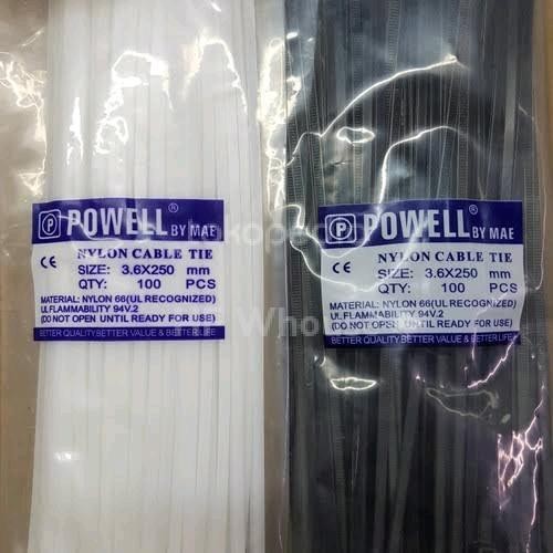 

OJ Powell kabel ties / cable ties 3,6x250 (harga per pack)