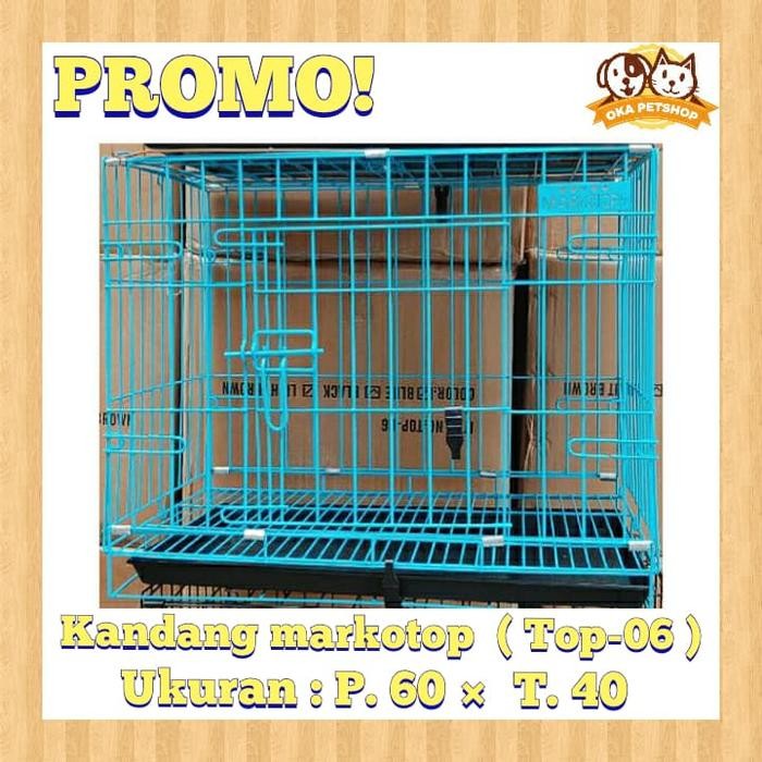 Kandang Kucing Besi Lipat/Kandang MARKOTOP ( TOP-06) /Kandang Lipat /