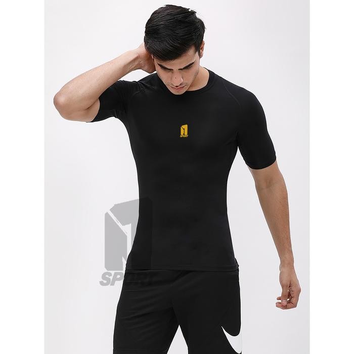 Pilihan- Kaos Baselayer Tangan Pendek Pria Wanita Manset Olahraga Sport