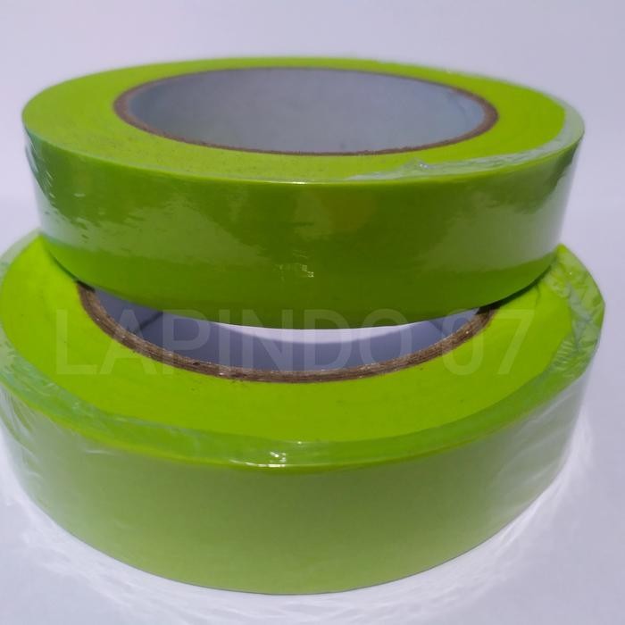 

masking tape Green- Lakban Kertas / Solasi kertas hijau 24mm x 50meter