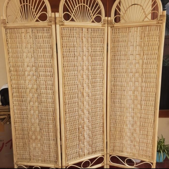 ORIGINAL Pems Ruangan / Partisi / Sketsel Full Rotan 3 Lembar READY STOCK