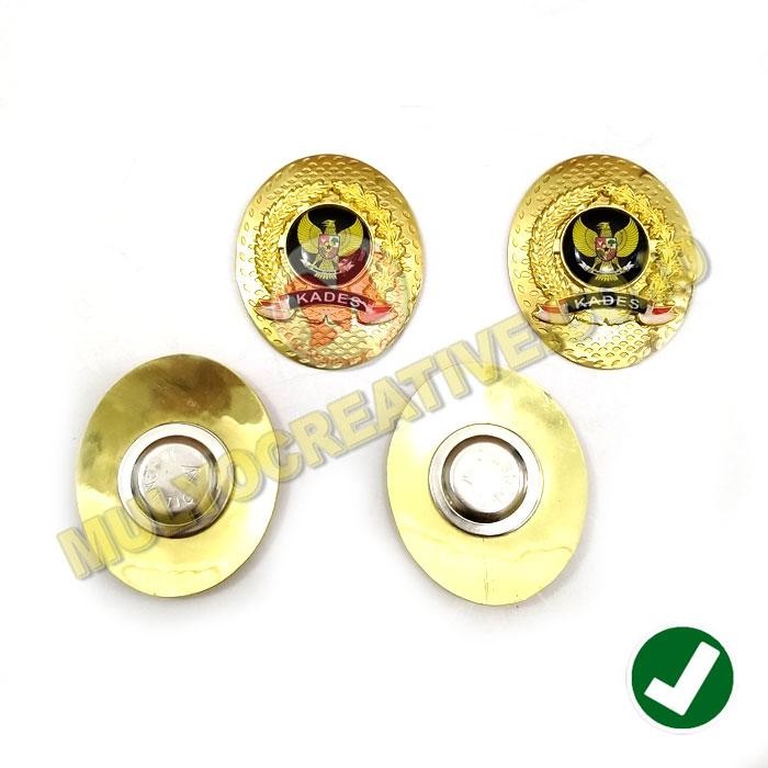 TERLARIS Lencana Kades Magnet Lencana Pin Garuda Kepala Desa Oval Murah READY STOCK