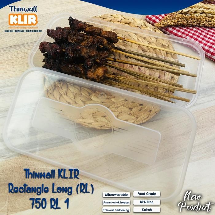 Thinwall 750ml Klir Long / Thinwall 750 ml klir RL 1 isi 25 pcs