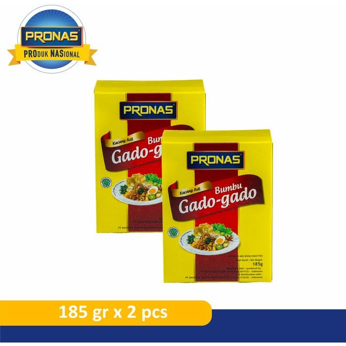 

ASLI PRONAS Bumbu Gado-gado 185 gr Bundling 2pcs READY STOCK