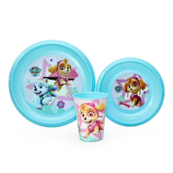 PAW PATROL Perlengkapan Makan Anak 3 Pcs Easy Set Paw Patrol Girls