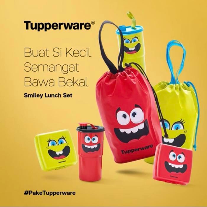 Tempat makan dan minum anak Tupperware Transformer Lunch set