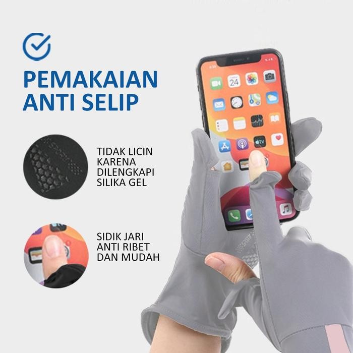 fh sarung tangan motor wanita anti uv /sarung tangan gloves/sarung tangan anti uv motor wanita/