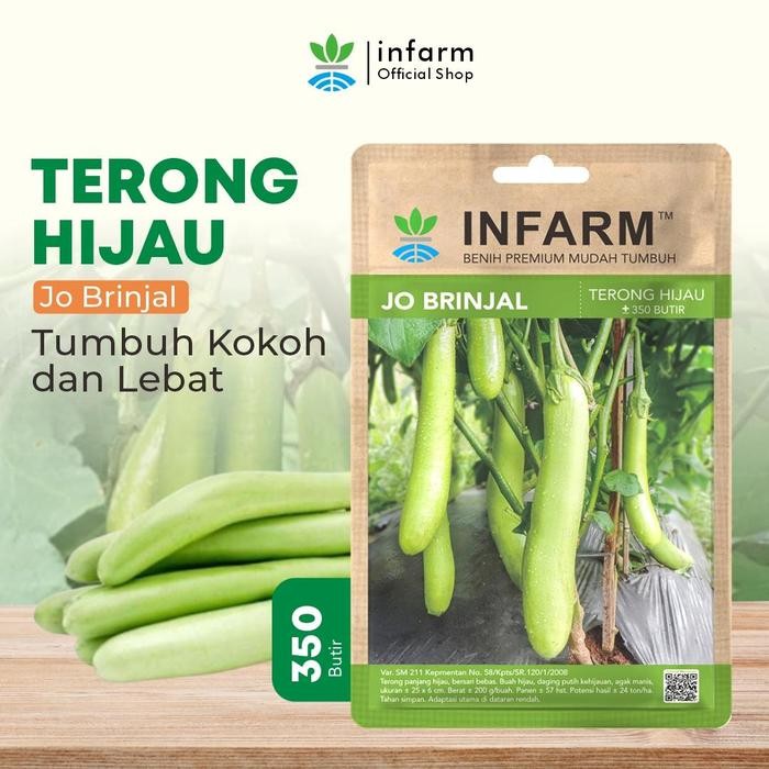 TERLARIS INFARM - Benih Bibit Sayur Terong Benih Jobrinjal Bibit Benih Unggul F1 Benih Bibit Sayur
