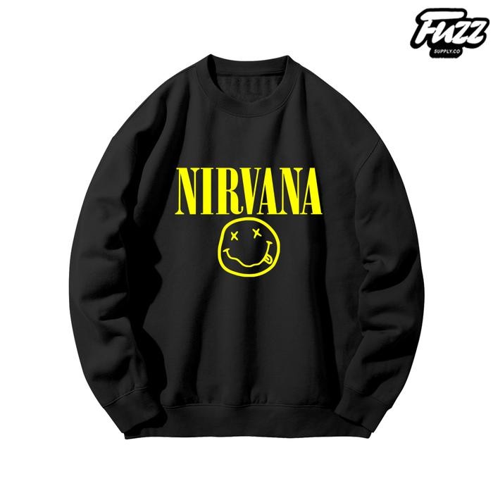 Crewneck Band Nirvana Sweater Pria Dan Wanita Musik Punk Rock Oversize terlaris