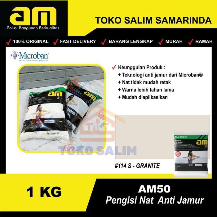 ><><><] Pengisi Nat Anti Jamur AM50 AM 50 / Semen Warna - #114S Granite