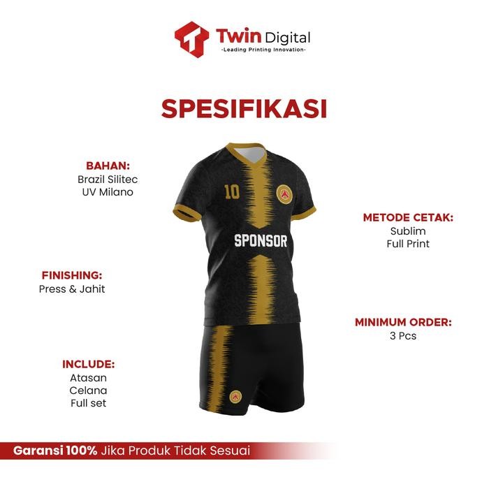 Custom Jersey Bola Tshirt Olahraga Dewasa Free Nama - Setelan Kaos Bola V Neck