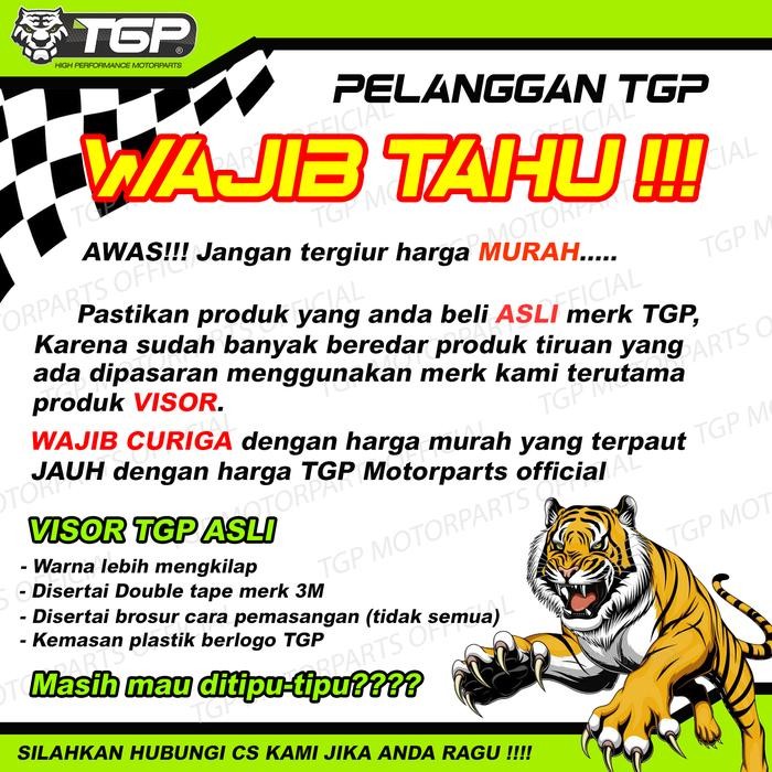 Accesories Beat Pop / Variasi Beat Pop / Visor Beat Pop / Visor TGP