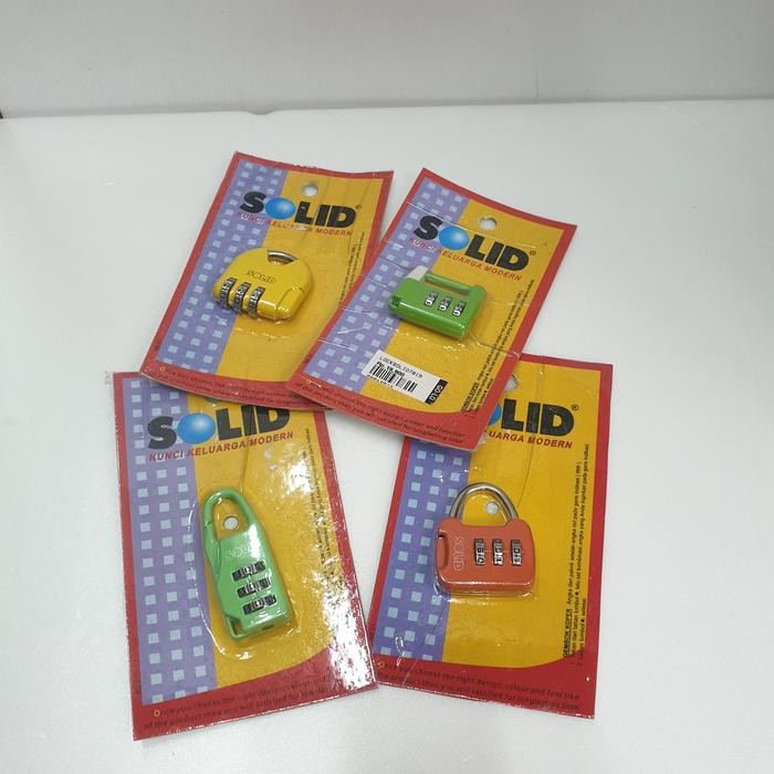 Gembok Koper Nomer Solid/Gembok Kecil Murah/Lock Combination Promo 