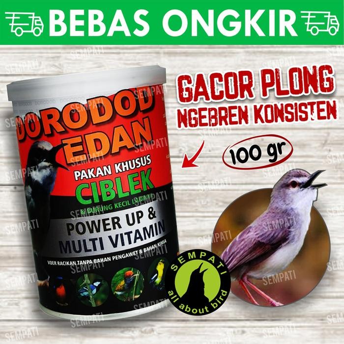 ces0- Dorodod Edan Ciblek Voer Halus Pakan Burung Ciblek