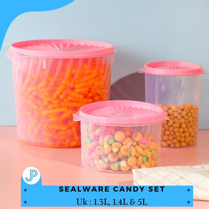 Toples plastik sealware/toples kedap udara/tempat kerupuk/Sealwarjerry