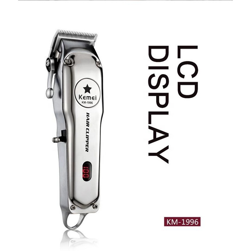 i63w- Mesin Cukur Rambut Kemei Km 1996 Kemei Km-1996 Alat Cukur Rambut