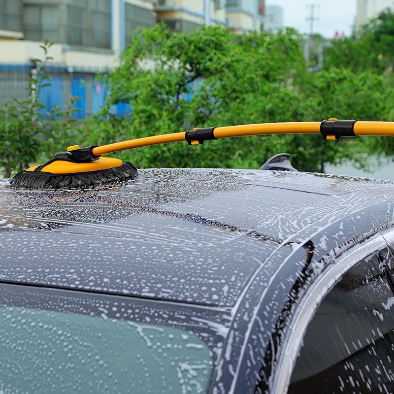Car Wash Brush Telescoping Long Handle Car Wash Mop