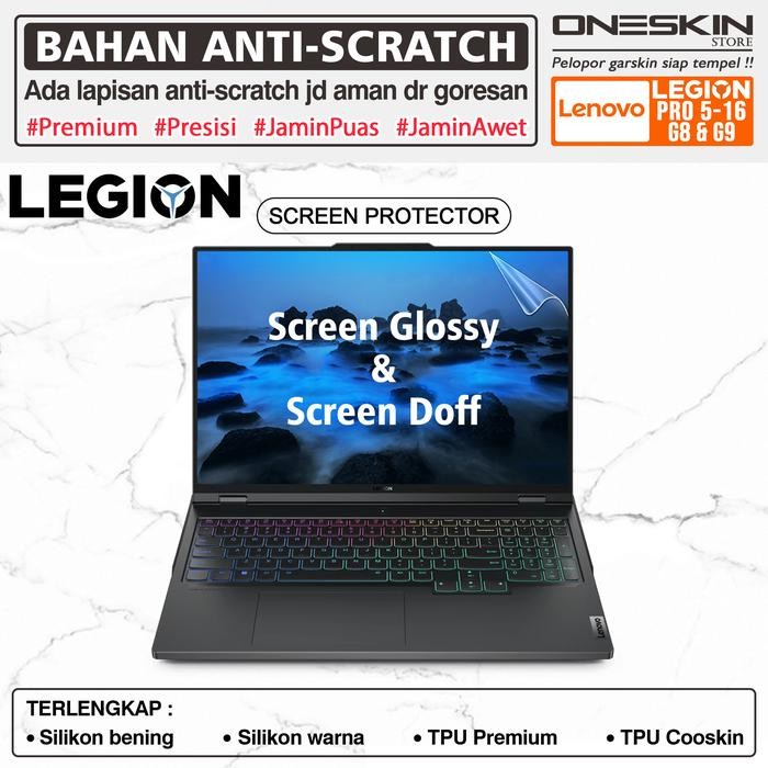 Pelindung Layar Screen Protector Guard kompatibel untuk Lenovo Legion Pro 5 5i-16 16IRX9 Gen 9
