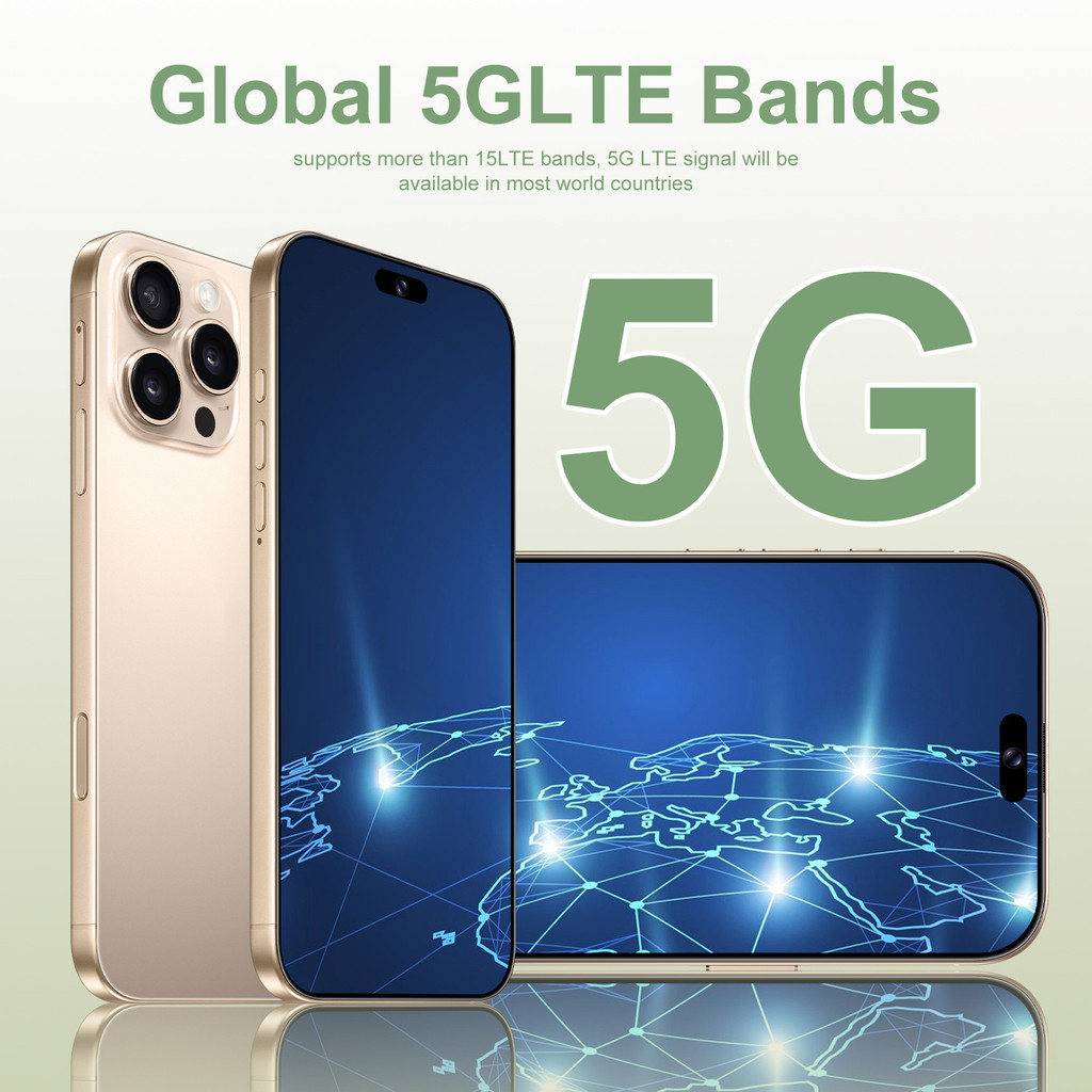 I16 PRO MAX MOBILE PHONES 7.3HD ORIGINAL SMARTPHONE 5G DUAL SIM ANDROID 14 CELL PHONE SNAPDRAGON8