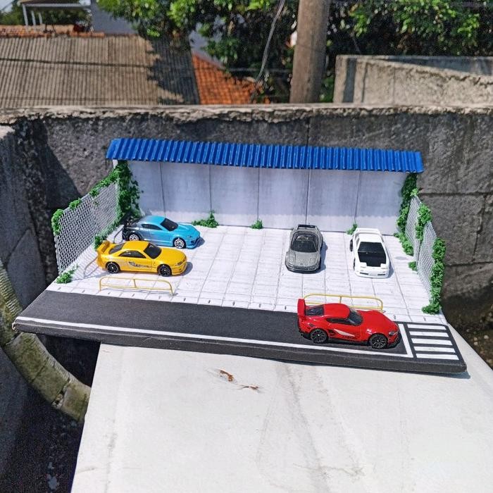 Diorama diecast skala 1:64 bahan kardus -BACA DESKRIPSI SEBELUM MEMBELI-
