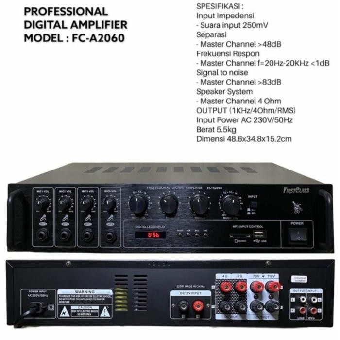amplifier first class fc 2060 fc a2060