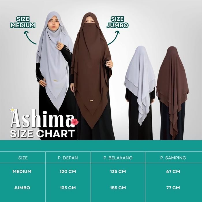 Promo Ashima French Khimar Tudung By Nisin Hijab