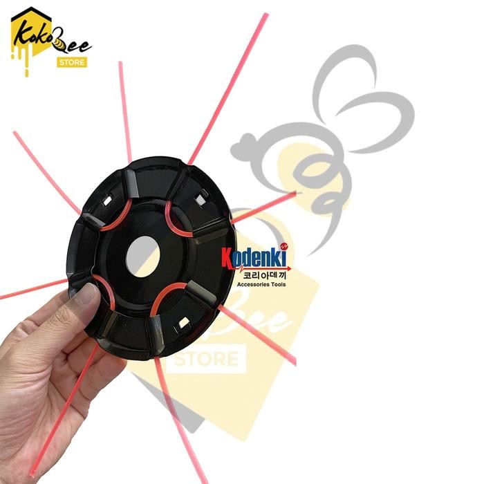 KODENKI Kepala Mata Pisau Potong Rumput Senar Mesin Lawn Mower Pisau Tali Senar Mesin Pemotong