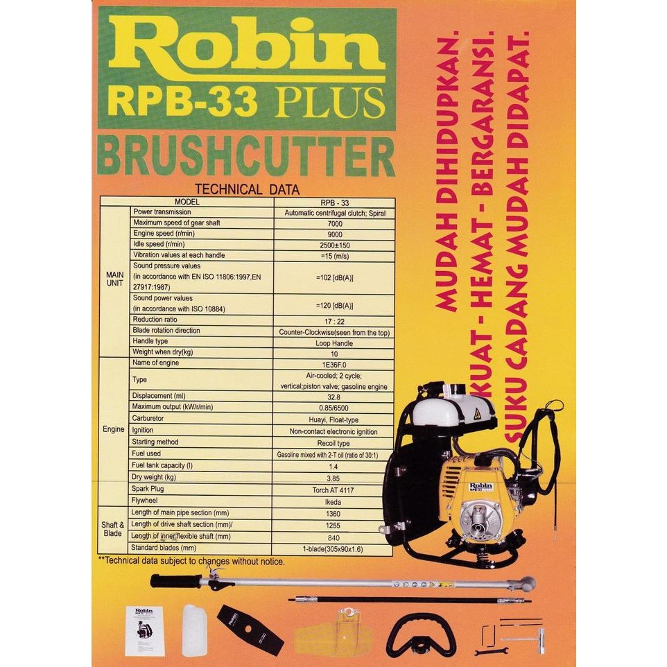 Mesin Potong Rumput Robin RPB 33
