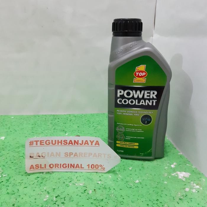Air Radiator Top 1 One Power Coolant Hijau 1 Liter (Untuk Motor&Mobil)