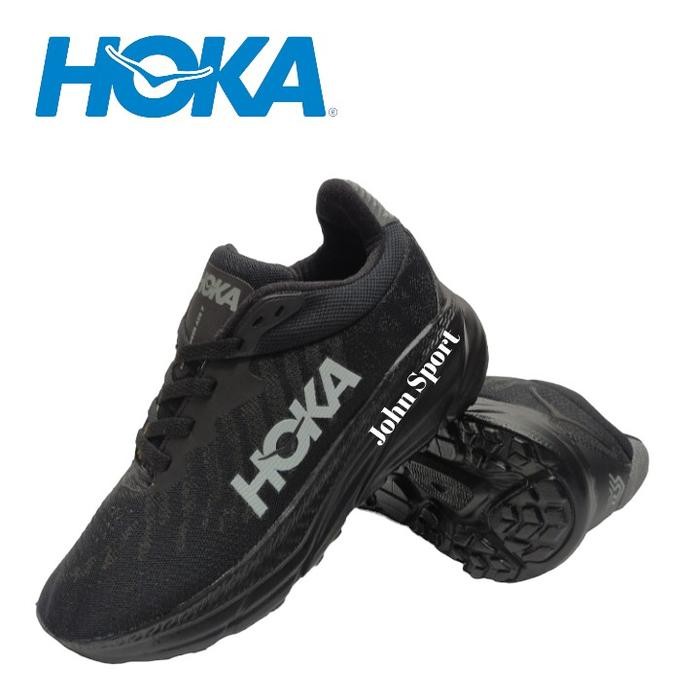 STOK TERBATAS  SEPATU RUNNING HOKA CHALLENGER ART 7 HITAM / SEPATU OLAHRAGA PRIA WANITA LARI