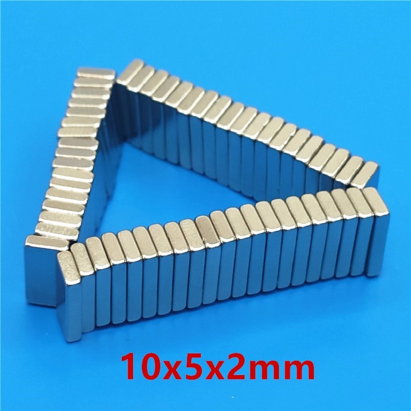 5/10/30/100/500pcs/lot N52 Rectangular magnets f 10x5x2 mm Super Strong Neodymium magnet 10*5*2 mm N