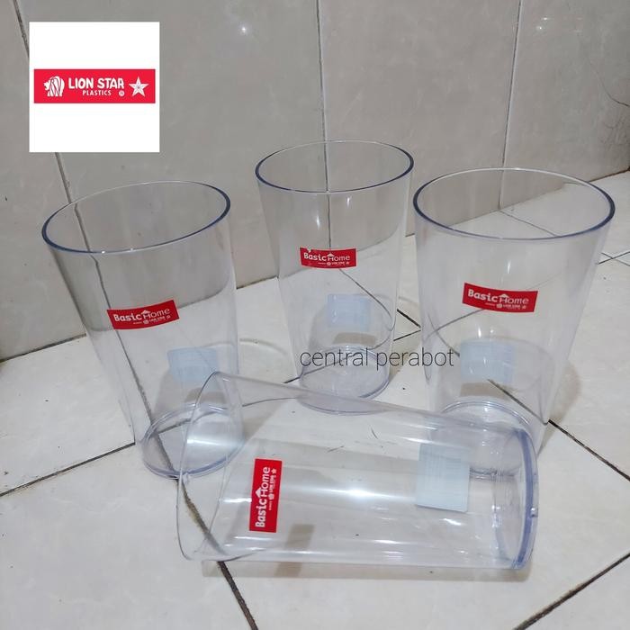 GELAS PLASTIK MIKA AKRILIK LION STAR 500ML/GELAS MINUM BENING PLASTIK