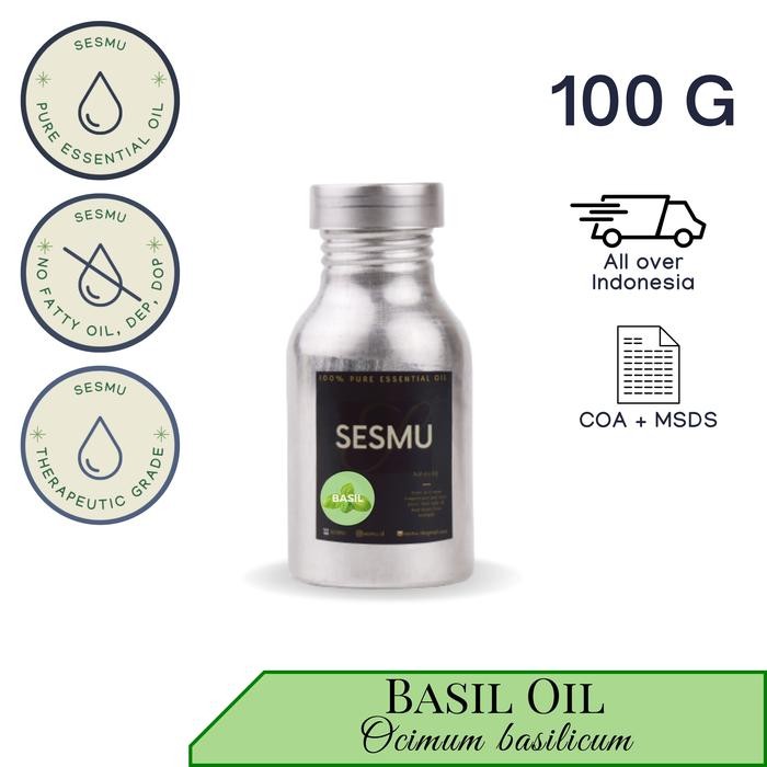 100 GR / 100 ML BASIL (SELASIH) PURE ESSENTIAL OIL / ATSIRI