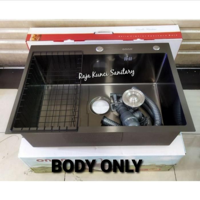 Kitchen Sink/Bolzano/ONAN/Golden Hand/VALPRA/7050/Black/Hitam/Stainles