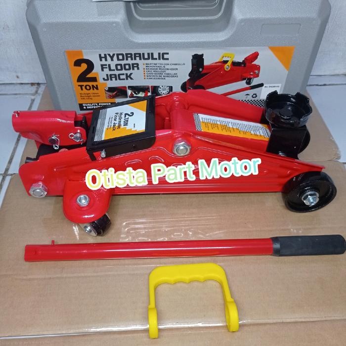 Ready DONGKRAK BUAYA MINI 2 TON FLOOR JACK 2 TON HYDROLIC HYDRAULIC JACK MOBIL MINI ORIGINAL