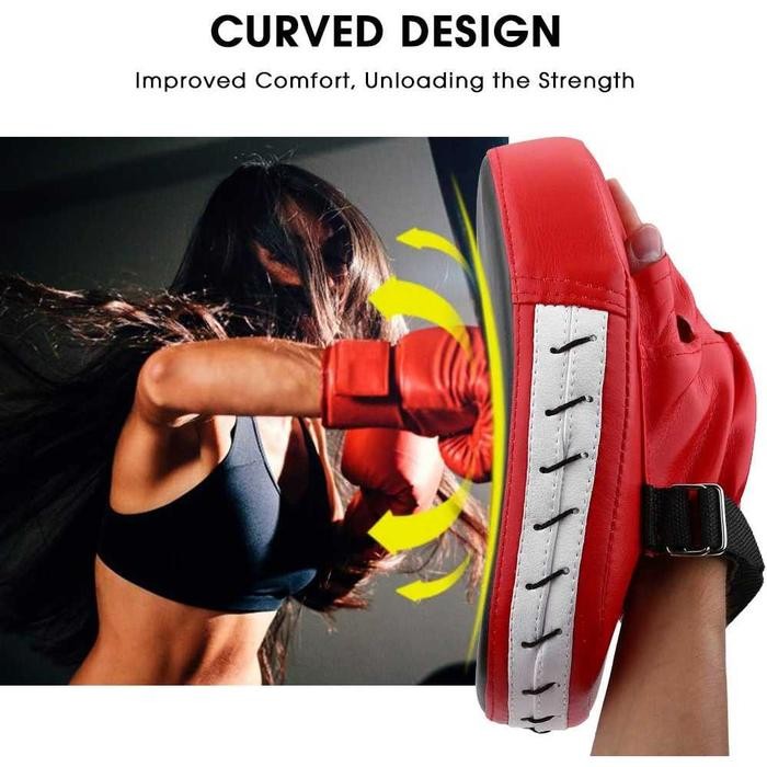 Samsak Sarung Tangan Tinju Target Pad Bantalan Samsak Tinju Boxing Pad Karate Promo 