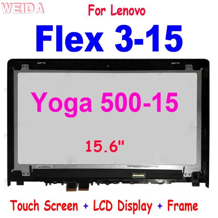 Casing Laptop 15.6" For Lenovo Flex 3-15 Flex 3 15 LCD Display Touch Screen Digitizer Assembly with 