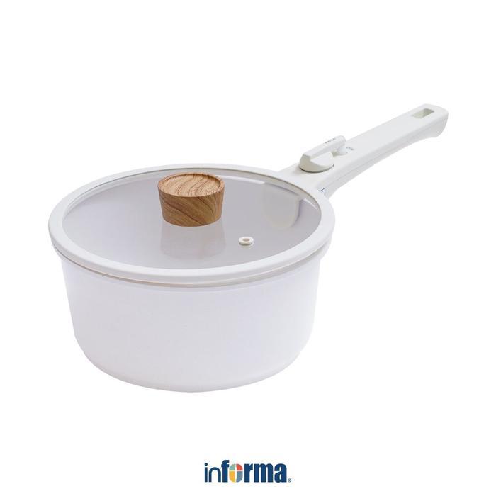 INFORMA COOKING COLOR SET 4 PCS YOORA PERLENGKAPAN MASAK KUALI PENGGORENGAN SAUCEPAN PANCI LISTRIK