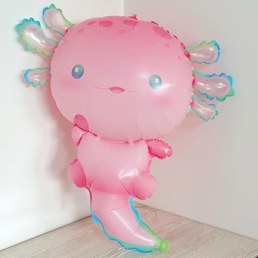 Axolotl Foil Balloons Cute Axolotl Balloons For Summer Beach Pool Axolotl Party Decoration