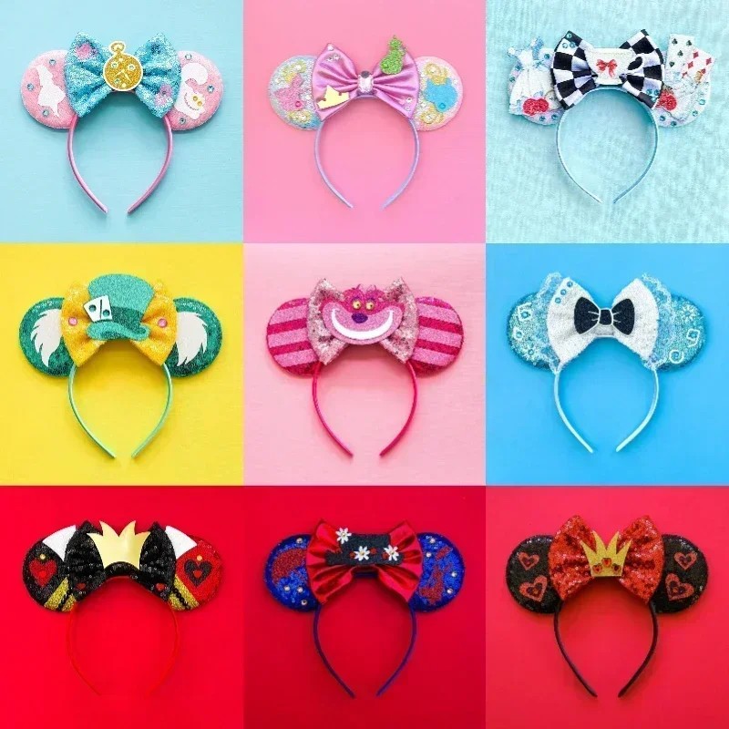 Disney Cruella Ears Headbands Kids Anime 101 Dalmatians Hair Accessories Women Cosplay Cruella De