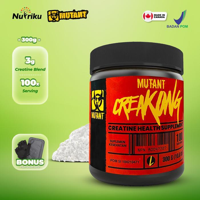 Mutant Creakong Creatine 300Gr Bpom - Suplemen Kreatin Terbaru 