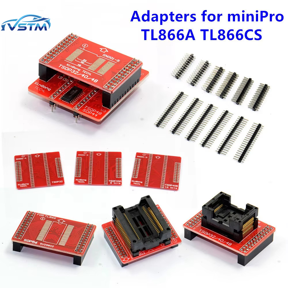 DISKON 8pcs Original V3 TSOP48/40/32 socket SOP44 /56 adapter TL866II Plus MiniPro TL866CS/A Tl866 U