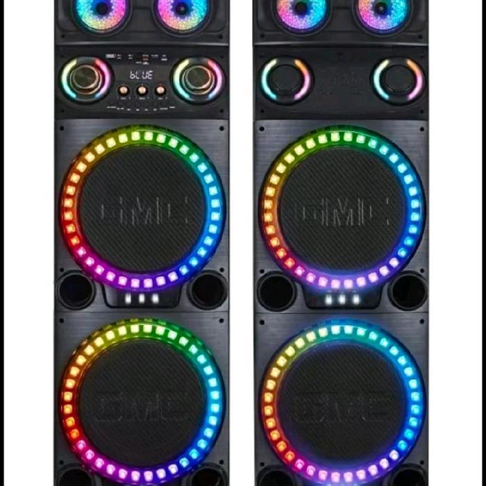 Speaker GMC 882e 12inc Double dengan LED Warna-warni untuk Pesta dan Acara Musik