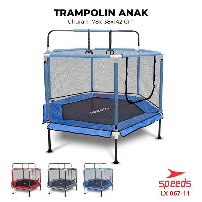 SPEEDS Trampoline Anak Trampolin Fitness Alat Lompat Anak Trampolin Mainan Anak 067-11