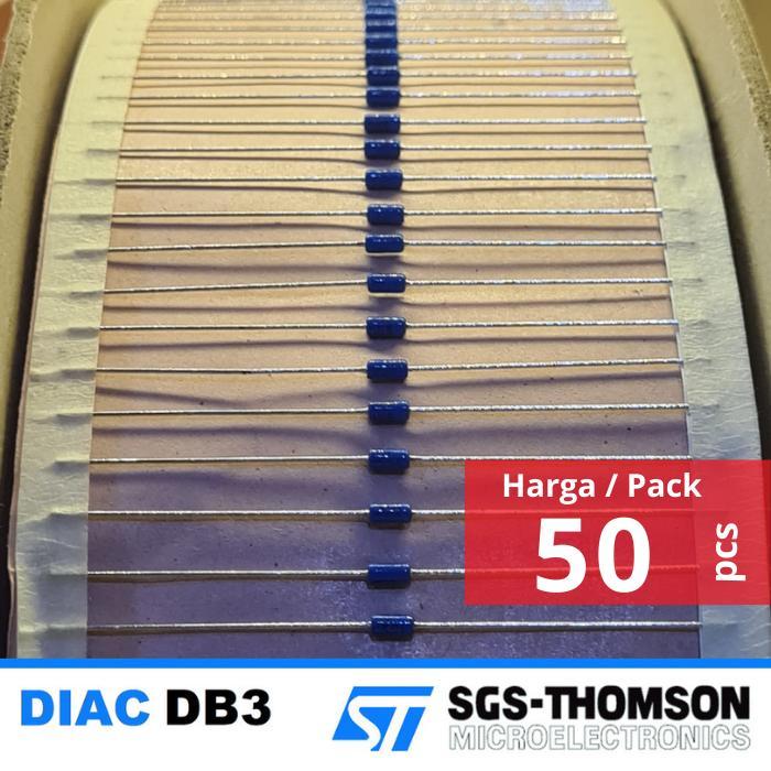 Grosir Pack - Db3 Do-35 Diac Trigger Diode Dioda Renceng Db-3 Ac Dimmer Lampu Heater